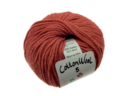 Gepard Garn CottonWool 5 Unicolor 355 Staubweinrot von Gepard Garn