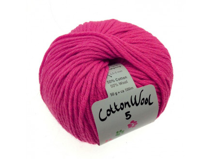 Gepard Garn CottonWool 5 Garn Unicolor 430 Rosa von Gepard Garn