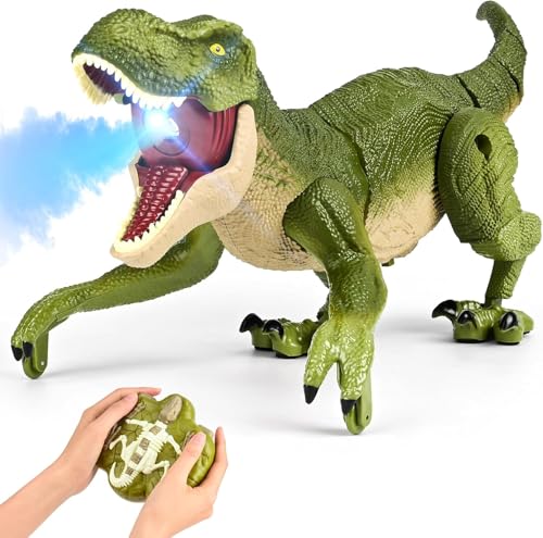 Gerbala LED Ferngesteuertes Dinosaurier Spielzeug, 2.4 GHz RC T-rex Dinosaurier Spielzeug mit Sprühen, Lichtern und Brüllen, Weihnachts- und Geburtstagsgeschenke für Kinder im Alter von 3-12 Jahren Gerbala LED Ferngesteuertes Dinosaurier Spielzeug, 2.4 GHz RC T-rex Dinosaurier Spielzeug mit Sprühen, Lichtern und Brüllen, Weihnachts- und Geburtstagsgeschenke für Kinder im Alter von 3-12 Jahren von Gerbala