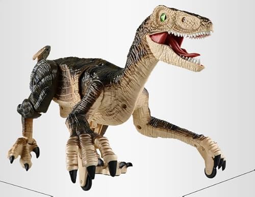 Kinder Ferngesteuertes Dinosaurier Spielzeug, Dino Ferngesteuertes Velociraptor, Realistische Bewegungen, Brüllt, Licht, fur 3-12 Jahre Jungen und Mädchen, Geburtztag Geschenk Ostergeschenke (braun) Kinder Ferngesteuertes Dinosaurier Spielzeug, Dino Ferngesteuertes Velociraptor, Realistische Bewegungen, Brüllt, Licht, fur 3-12 Jahre Jungen und Mädchen, Geburtztag Geschenk Ostergeschenke (braun) von Gerbala