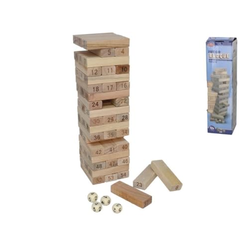 Gerimport Holzklötze, 54 Teile, naturfarben Gerimport Holzklötze, 54 Teile, naturfarben von Gerimport
