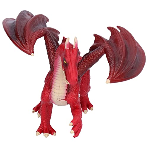 Germerse Dragon Model Figuren, Dragon Model Sammlung realistischer Dekorationen Dragon Model Geschenke für Studenten für zu Hause (PL124-150 Roter Drache) von Germerse