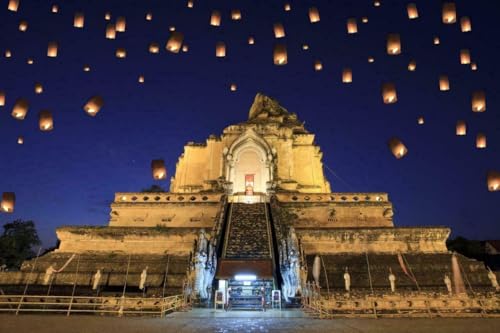 1000-teiliges Puzzle für Erwachsene, Chiang Mai, Thailand, Skyline, Holzpuzzle, Druck, Tempelansicht A403, anspruchsvolle Puzzles für Freunde, Familie, Wanddekoration 1000-teiliges Puzzle für Erwachsene, Chiang Mai, Thailand, Skyline, Holzpuzzle, Druck, Tempelansicht A403, anspruchsvolle Puzzles für Freunde, Familie, Wanddekoration von Geroclonup