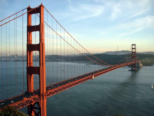 1000-teiliges Puzzle für Erwachsene, Motiv: Goldene Torbrücke, glänzendes Poster, San Francisco Bay Kalifornien, herausfordernde Puzzles für Freunde, Familie, Teenager, Wanddekoration, Kunst, 50 x 75 1000-teiliges Puzzle für Erwachsene, Motiv: Goldene Torbrücke, glänzendes Poster, San Francisco Bay Kalifornien, herausfordernde Puzzles für Freunde, Familie, Teenager, Wanddekoration, Kunst, 50 x 75 von Geroclonup
