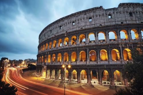 1000-teiliges Puzzle für Erwachsene, Motiv: römisches Kolosseum, glänzendes Poster, italienisches Kolosseum, Roma, herausfordernde Puzzles für Freunde, Familie, Teenager, Wanddekoration, Kunst, 50 x 1000-teiliges Puzzle für Erwachsene, Motiv: römisches Kolosseum, glänzendes Poster, italienisches Kolosseum, Roma, herausfordernde Puzzles für Freunde, Familie, Teenager, Wanddekoration, Kunst, 50 x von Geroclonup