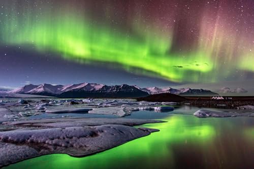 Puzzle für Erwachsene, 1000 Teile, Aurora Borealis auf Island, Foto, Familie, lustig, herausfordernd, Urlaubspuzzles für Erwachsene, Puzzle-Geschenk für Frauen, Männer, Senioren Puzzle für Erwachsene, 1000 Teile, Aurora Borealis auf Island, Foto, Familie, lustig, herausfordernd, Urlaubspuzzles für Erwachsene, Puzzle-Geschenk für Frauen, Männer, Senioren von Geroclonup