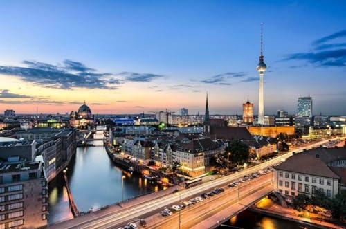 Puzzle für Erwachsene, 1000 Teile, Berlin, Deutschland, Nacht, Skyline, glänzend, Holzpuzzle, Banner, Luftbild, A299, anspruchsvolle Puzzles für Freunde, Familie, Wanddekoration Puzzle für Erwachsene, 1000 Teile, Berlin, Deutschland, Nacht, Skyline, glänzend, Holzpuzzle, Banner, Luftbild, A299, anspruchsvolle Puzzles für Freunde, Familie, Wanddekoration von Geroclonup