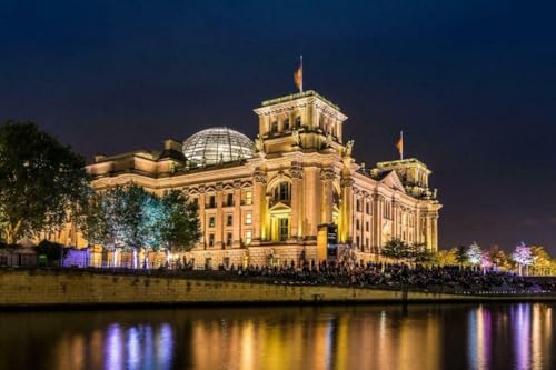 Puzzle für Erwachsene, 1000 Teile, Berlin, Deutschland, Nacht, Skyline, glänzend, Holzpuzzle, Luftbild, A289, anspruchsvolle Puzzles für Freunde, Familie, Wanddekoration Puzzle für Erwachsene, 1000 Teile, Berlin, Deutschland, Nacht, Skyline, glänzend, Holzpuzzle, Luftbild, A289, anspruchsvolle Puzzles für Freunde, Familie, Wanddekoration von Geroclonup