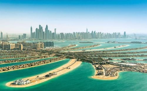 Puzzle für Erwachsene, 1000 Teile, Dubai, UAE, Skyline, glänzend, Holzpuzzles, Druck, arabische Palmeninseln, A274, anspruchsvolle Puzzles für Freunde, Familie, Wanddekoration Puzzle für Erwachsene, 1000 Teile, Dubai, UAE, Skyline, glänzend, Holzpuzzles, Druck, arabische Palmeninseln, A274, anspruchsvolle Puzzles für Freunde, Familie, Wanddekoration von Geroclonup