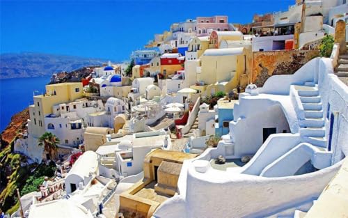 Puzzle für Erwachsene, 1000 Teile, SANTORINI SKYLINE Glänzende Holzpuzzles griechische Insel, Ägäische Meeresfira, A220, anspruchsvolle Puzzles für Freunde, Familie, Wanddekoration Puzzle für Erwachsene, 1000 Teile, SANTORINI SKYLINE Glänzende Holzpuzzles griechische Insel, Ägäische Meeresfira, A220, anspruchsvolle Puzzles für Freunde, Familie, Wanddekoration von Geroclonup