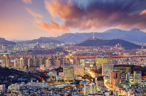 Puzzle für Erwachsene, 1000 Teile, Seoul Südkorea Skyline, glänzende Holzpuzzles, Banner, Turmansicht A300, herausfordernde Puzzles für Freunde, Familie, Wanddekoration Puzzle für Erwachsene, 1000 Teile, Seoul Südkorea Skyline, glänzende Holzpuzzles, Banner, Turmansicht A300, herausfordernde Puzzles für Freunde, Familie, Wanddekoration von Geroclonup