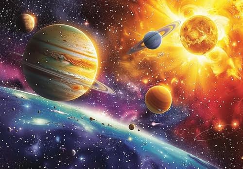 Puzzle für Erwachsene, 1000 Teile, Sonnensystem, Planeten, herausforderndes Puzzle, perfekt für Spiel, Tierliebhaber, herausfordernde Puzzles für Freunde, Familie Puzzle für Erwachsene, 1000 Teile, Sonnensystem, Planeten, herausforderndes Puzzle, perfekt für Spiel, Tierliebhaber, herausfordernde Puzzles für Freunde, Familie von Geroclonup