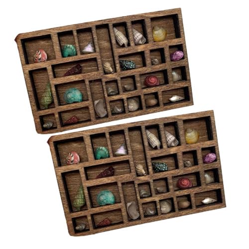 Geroosaty Miniatur-Schmuckregal, 1:12, Miniatur-Kristallregal, Miniatur-Dekor-Drucker-Tablett, Miniatur-Motiv, 2 Stück von Geroosaty