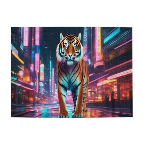 3D Puzzle Katze 300/500/1000Stück Pferds Holzpuzzle Geschicklichkeitsspiel Tiere Spielepuzzles Für Die Ganze Familie (38x26cm/300pcs,5) von Gerrit