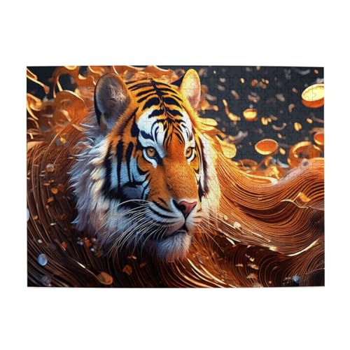 3D Puzzle Katze 300/500/1000Stück Pferds Holzpuzzle Geschicklichkeitsspiel Tiere Spielepuzzles Für Die Ganze Familie (75x50cm/1000pcs,14) von Gerrit