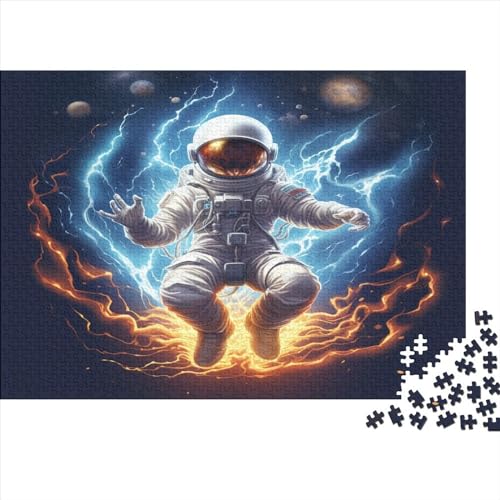 Astronaut Erwachsene Puzzles 300 Teile Geburtstag Geschicklichkeitsspiel Für Die Ganze Familie Lernspiel Wohnkultur Stress Relief 300pcs (40x28cm) von Gerrit