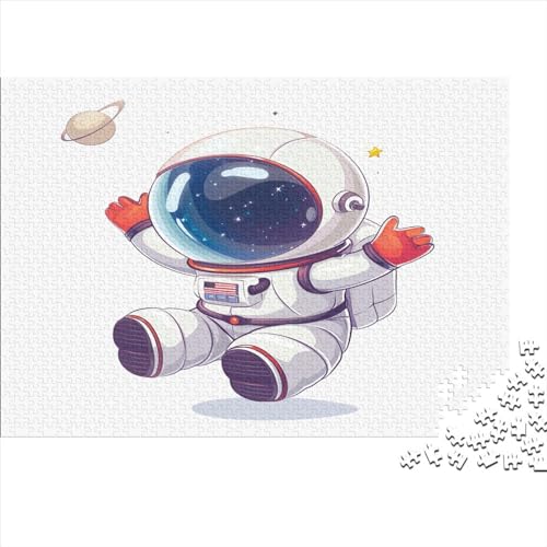 Astronaut Puzzle 300 Teile Für Erwachsene Family Challenging Games Wohnkultur Lernspiel Geburtstag Entspannung Und Intelligenz 300pcs (40x28cm) von Gerrit