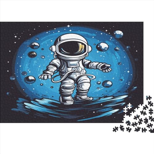 Astronauts Erwachsene Puzzles 300 Teile Geburtstag Geschicklichkeitsspiel Für Die Ganze Familie Lernspiel Wohnkultur Stress Relief 300pcs (40x28cm) von Gerrit