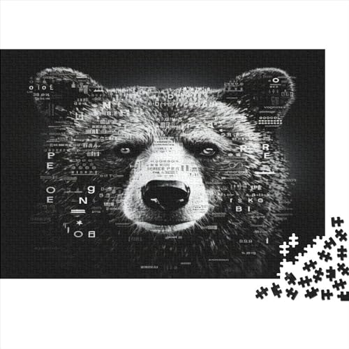 Bear 1000 Teile Erwachsene Puzzles Moderne Wohnkultur Family Challenging Games Geburtstag Lernspiel Entspannung Und Intelligenz 1000pcs (75x50cm) von Gerrit