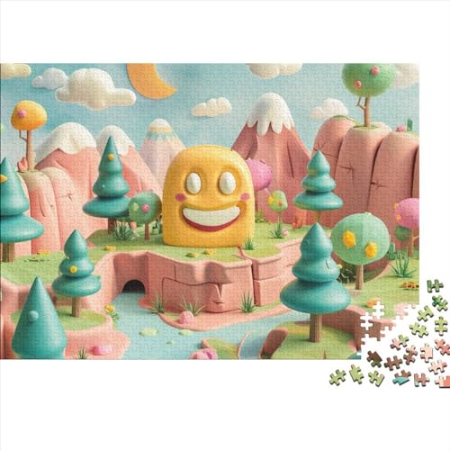 Cartoon-Style Jar Erwachsene Puzzle 500 Teile Wohnkultur Family Challenging Games Geburtstag Educational Game Stress Relief 500pcs (52x38cm) von Gerrit