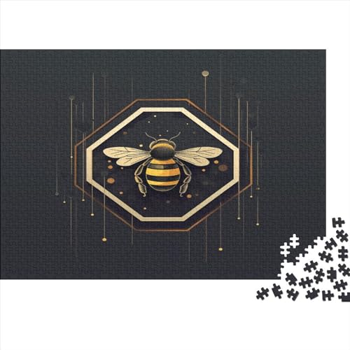 Honeybee 1000 Teile Puzzles Erwachsene Wohnkultur Lernspiel Geburtstag Geschicklichkeitsspiel Für Die Ganze Familie Stress Relief 1000pcs (75x50cm) von Gerrit