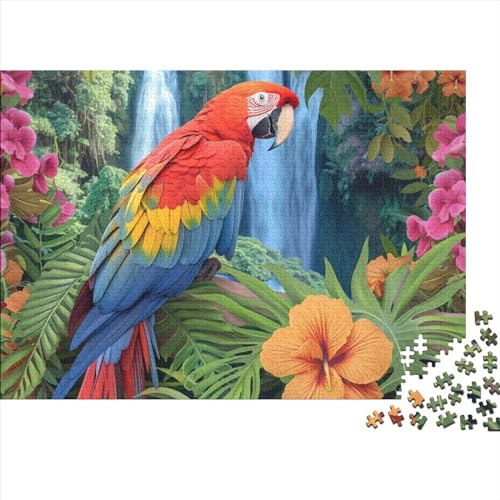 Scarlet Macaw Erwachsene 500 Teile Puzzle Lernspiel Geburtstag Geschicklichkeitsspiel Für Die Ganze Familie Wohnkultur Stress Relief 500pcs (52x38cm) von Gerrit