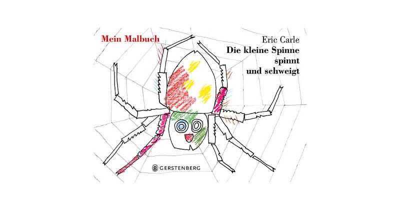 Buch - Die kleine Spinne spinnt und schweigt, Malbuch von Gerstenberg Verlag