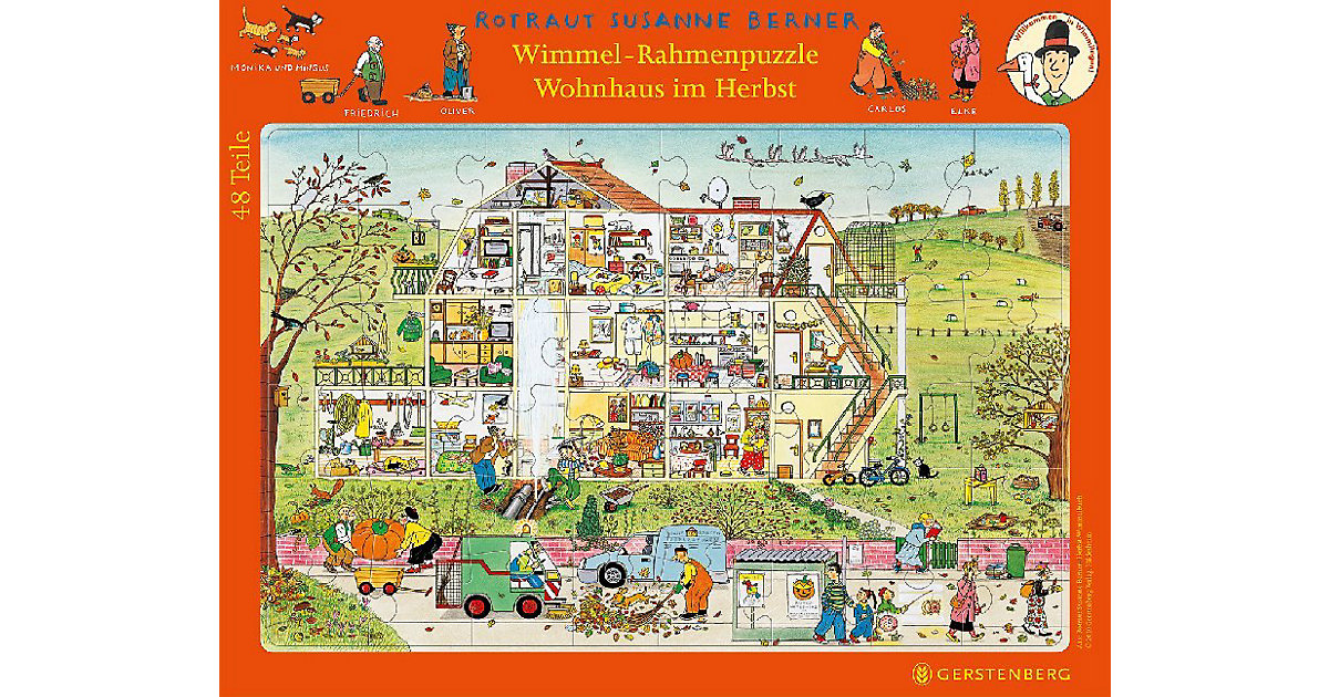 Buch - Wimmel-Rahmenpuzzle Herbst Motiv Wohnhaus Buch - Wimmel-Rahmenpuzzle Herbst Motiv Wohnhaus von Gerstenberg Verlag
