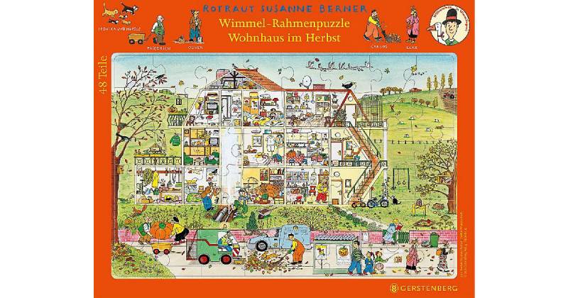 Buch - Wimmel-Rahmenpuzzle Herbst Motiv Wohnhaus von Gerstenberg Verlag