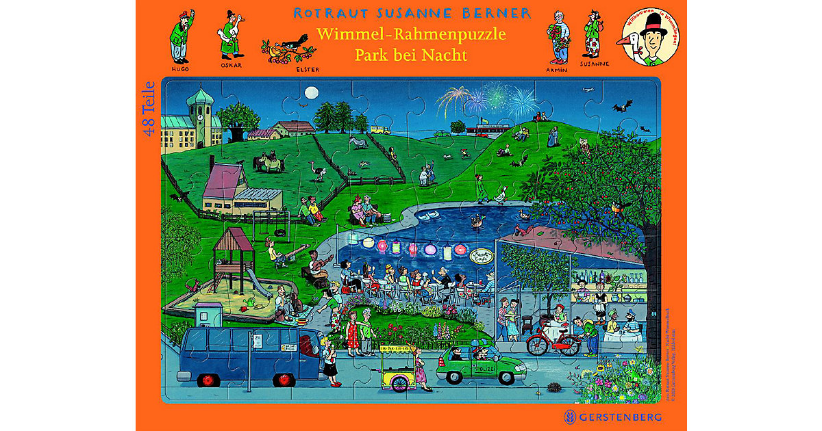 Buch - Wimmel-Rahmenpuzzle Nacht Motiv Stadtpark Buch - Wimmel-Rahmenpuzzle Nacht Motiv Stadtpark von Gerstenberg Verlag