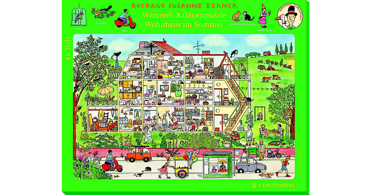 Wimmel-Rahmenpuzzle Sommer Motiv Wohnhaus Wimmel-Rahmenpuzzle Sommer Motiv Wohnhaus von Gerstenberg Verlag