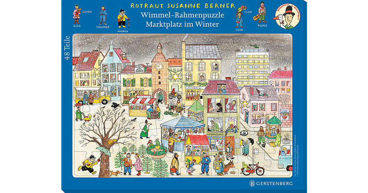 Buch - Wimmel-Rahmenpuzzle Winter Motiv Marktplatz Buch - Wimmel-Rahmenpuzzle Winter Motiv Marktplatz von Gerstenberg Verlag