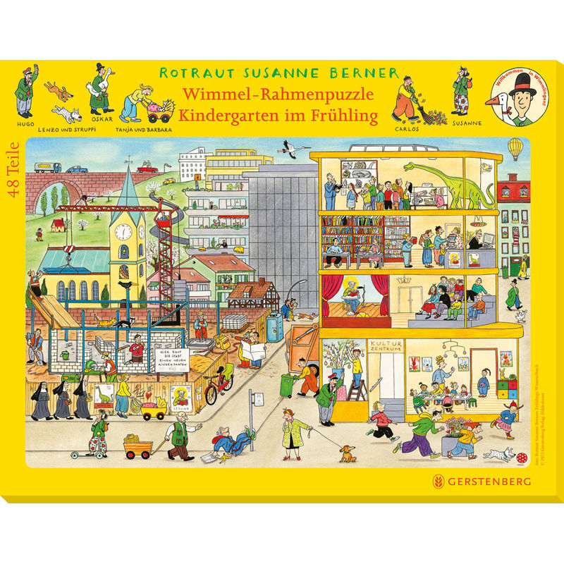 Wimmel-Rahmenpuzzle Frühling Motiv Kindergarten von Gerstenberg Verlag