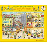 Wimmel-Rahmenpuzzle Frühling Motiv Kindergarten von Gerstenberg