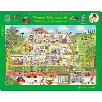 Wimmel-Rahmenpuzzle Sommer Motiv Wohnhaus von Gerstenberg