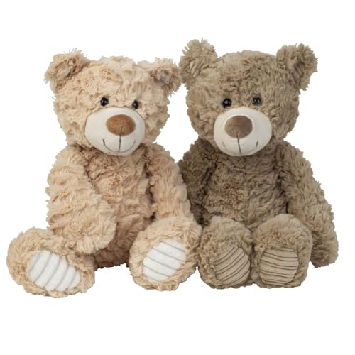 2 Stück Teddybären Plüschtiere Braun Teddy Teddybär Plüschtier Kuscheltier Teddy Bär von Geschenkestadl