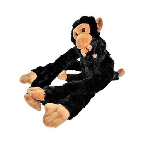 Affe Baby Kuscheltier Plüschtier hängt mit Kletthänden von Geschenkestadl