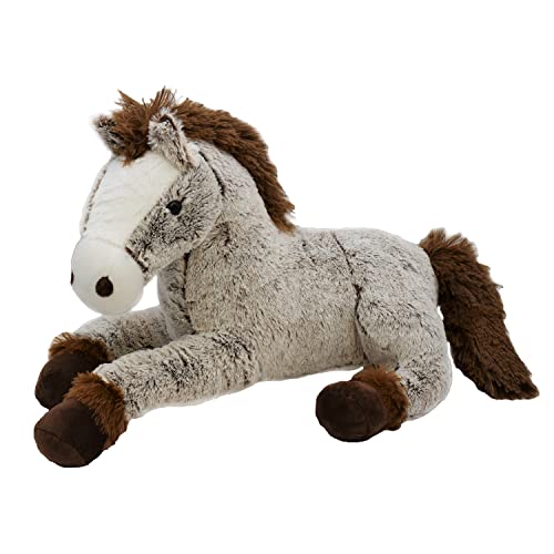 Pferd Kuscheltier 50 cm liegend Plüschtier Stofftier (Braun) von Geschenkestadl