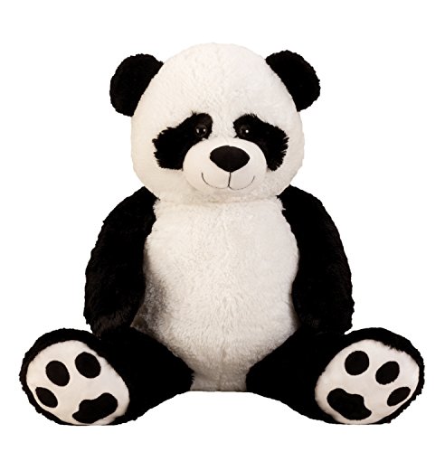 XXL Panda Bär " Bernd " 1m Teddybär Kuschelbär 100 cm Kuscheltier Stofftier Pandabär Teddy von Geschenkestadl