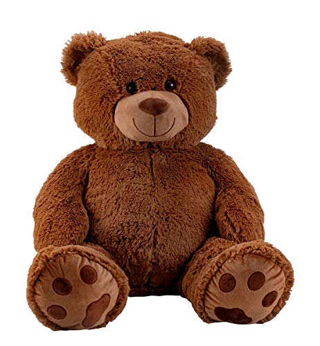 XXL Teddybär 100cm Dunkelbraun Kuschelbär Kuscheltier Bär 1m Riesen Teddy von Geschenkestadl