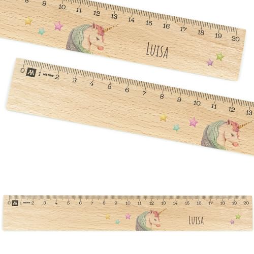 Lineal personalisiert für Kinder 20cm aus Holz - UV-Druck- Lineal mit Namen - Geschenkideen Schultüte - Geschenke für die Einschulung und Schulstart - Schulanfang - Schulbedarf Mädchen - Einhorn Lineal personalisiert für Kinder 20cm aus Holz - UV-Druck- Lineal mit Namen - Geschenkideen Schultüte - Geschenke für die Einschulung und Schulstart - Schulanfang - Schulbedarf Mädchen - Einhorn von Geschenkfreude