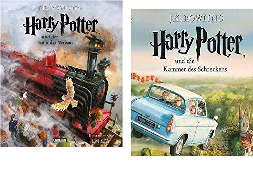 Geschenkidee Band 1 & 2 der Harry Potter Schmuckausgaben 1. Der Stein der Weisen & 2. Die Kammer des Schreckens von Geschenkidee