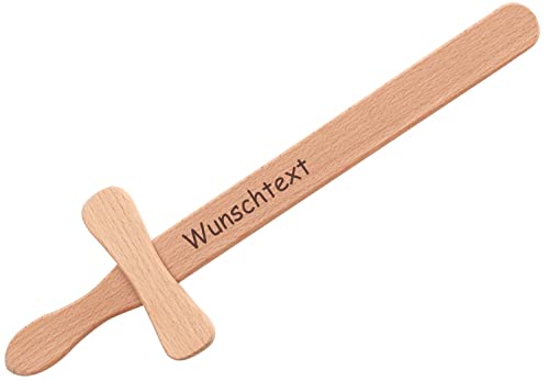 Geschenkissimo Holzschwert für Kinder mit Namen - Gravur INKLUSIVE - exzellentes Kinderschwert, runde Kanten, Keine Splitter! Holz Schwert Kinder für Ritter, Piraten, Fasching, Kindergeburtstag Geschenkissimo Holzschwert für Kinder mit Namen - Gravur INKLUSIVE - exzellentes Kinderschwert, runde Kanten, Keine Splitter! Holz Schwert Kinder für Ritter, Piraten, Fasching, Kindergeburtstag von Geschenkissimo