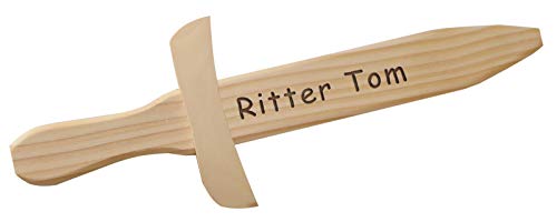 Kurzschwert aus Holz mit Gravur - Name oder kurzer Spruch - Holzschwert, Spielschwert, Dekoschwert - persönliches Geschenk für Kindergeburtstag Kurzschwert aus Holz mit Gravur - Name oder kurzer Spruch - Holzschwert, Spielschwert, Dekoschwert - persönliches Geschenk für Kindergeburtstag von Geschenkissimo