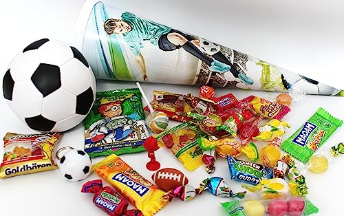 101609 Schultüte Fussball 35cm gefüllt mit Spielsachen & Schulbedarf Zuckertüte als Geschenk zum Schulanfang 101609 Schultüte Fussball 35cm gefüllt mit Spielsachen & Schulbedarf Zuckertüte als Geschenk zum Schulanfang von Geschenkpost24