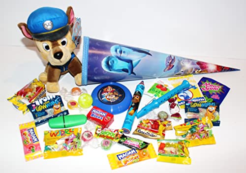 101693 gefüllte Schultüte ABC 35cm mit Patrol Hund Spielsachen Paw Geschwistertüte Schulanfang Geschenk von Geschenkpost24