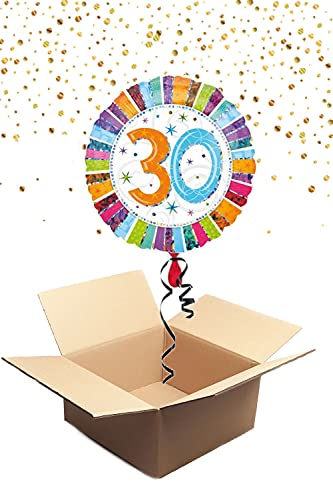 330043 Helium Folienballon bunt Geburtstag Zahl 30 Ballon mit Helium gefüllt Ballongrüße Geburtstag 330043 Helium Folienballon bunt Geburtstag Zahl 30 Ballon mit Helium gefüllt Ballongrüße Geburtstag von Geschenkpost24de