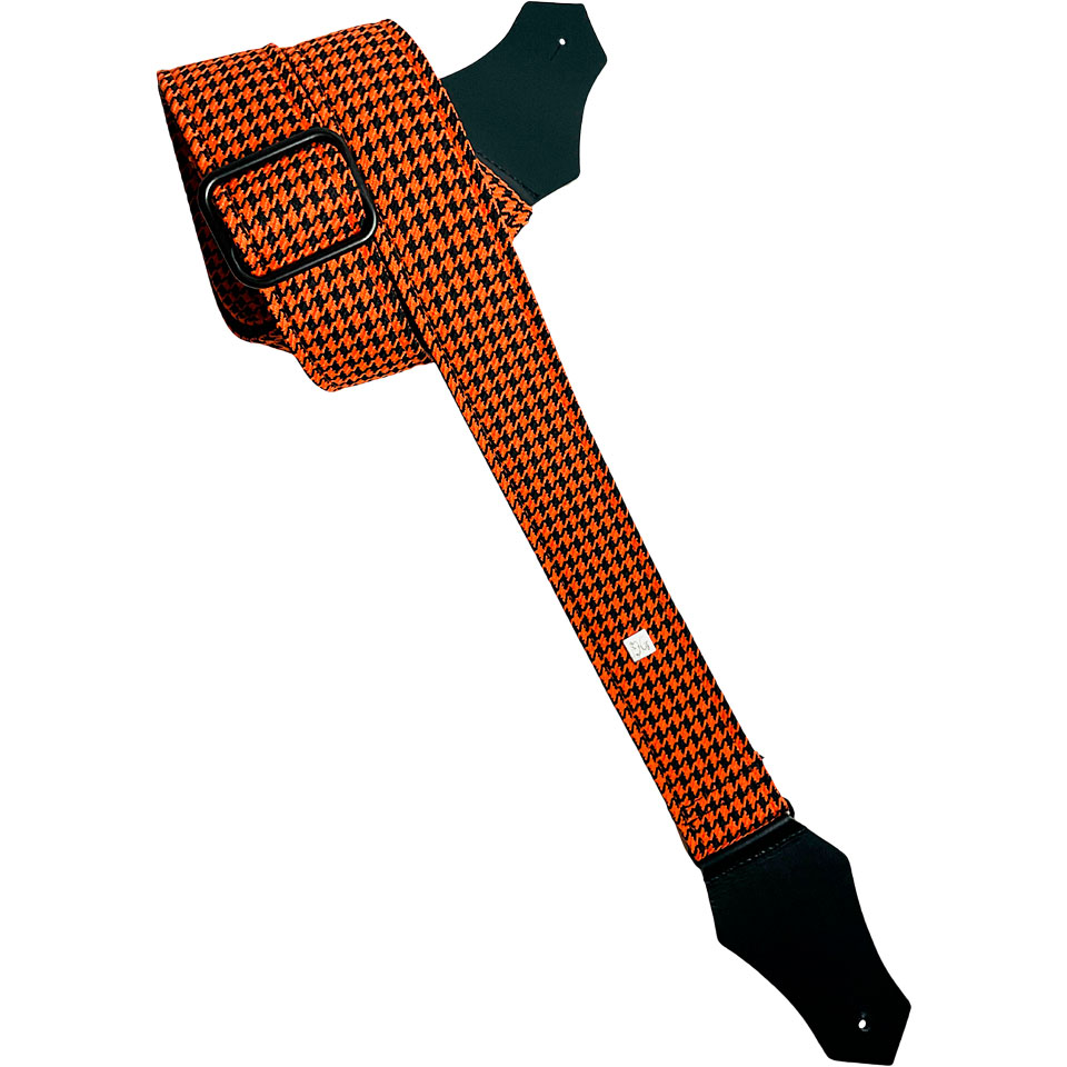 Get&#39;m Get&#39;m Fly Hounds Tooth Orange Gitarrengurt von Get&#39;m Get&#39;m