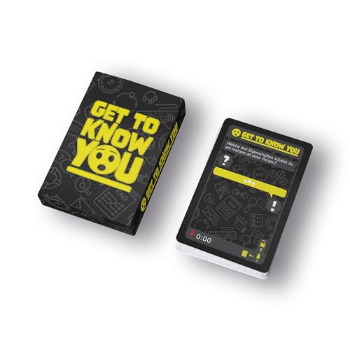 Get to know you – Das Deeptalk Kartenspiel | 52 Fragen für echte Gespräche, Nähe & Vertrauen | Fragespiel für Erwachsene, Paare, Freunde & Gruppen | Eisbrecher Spiel – Made in Germany Get to know you – Das Deeptalk Kartenspiel | 52 Fragen für echte Gespräche, Nähe & Vertrauen | Fragespiel für Erwachsene, Paare, Freunde & Gruppen | Eisbrecher Spiel – Made in Germany von Get to know you