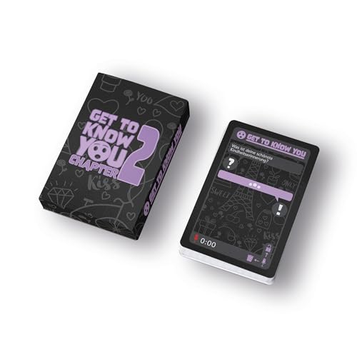 Get to know you: Chapter 2 – Das Deeptalk Kartenspiel für Erwachsene & Freunde | 52 Fragen für Gespräche, Nähe & echtes Kennenlernen | Eisbrecher Spiel | Made in Germany Get to know you: Chapter 2 – Das Deeptalk Kartenspiel für Erwachsene & Freunde | 52 Fragen für Gespräche, Nähe & echtes Kennenlernen | Eisbrecher Spiel | Made in Germany von Get to know you
